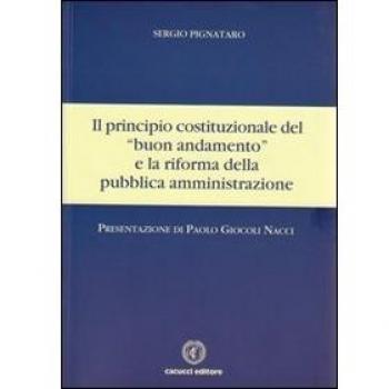 Il principio costituzionale del «buon andamento» e la riforma della pubblica amministrazione