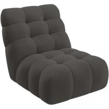 Guido Maria Kretschmer Home & Living Sessel AURELIAN – Grauer Love Seat XXL mit Wellenunterfederung