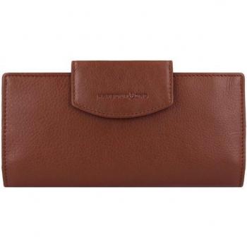 Ulla RFID Shielded Leather Wallet (Harbour 2nd) – 20cm Brown