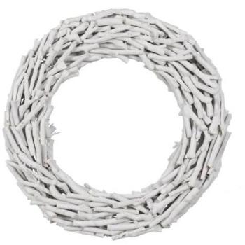 Elegant Paolownia Wood Holiday Wreath – 52 x 15 x 52 cm