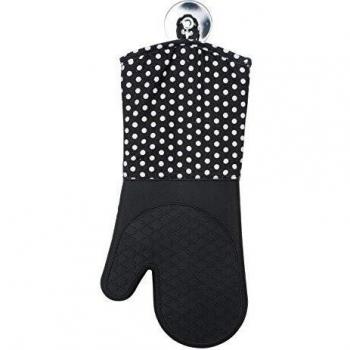 Gants de cuisine silicone noir 18,5 cm