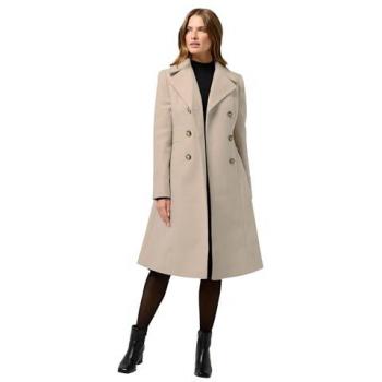 M&Co Natural Mid‑Length Double‑Breasted Jacket