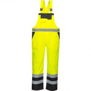 Hi-Vis Contrast Bib and Brace in Yellow/Black 5XL