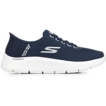 Skechers GO WALK Flex Netro Sneaker – Navy/White, Size 7, Plant‑Based Materials, Machine Washable