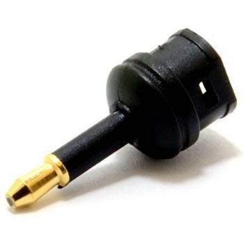 Adaptador Conversor Toslink Fibra Optica Audio Digital a Mini Plug 3.5mm Calidad