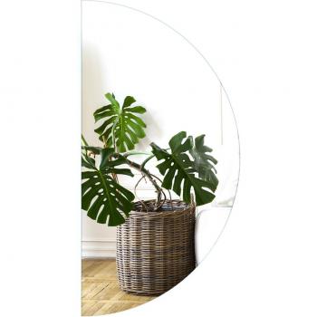 Miroir Demi-Ronde Chic LED – 90 cm – Lumière Bleue Fraîche