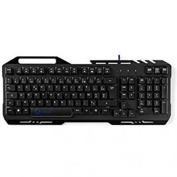 Nedis Clavier Gaming GKBD200 – Lumière RGB, Connecteur USB 2.0, Français, Structure Métallique