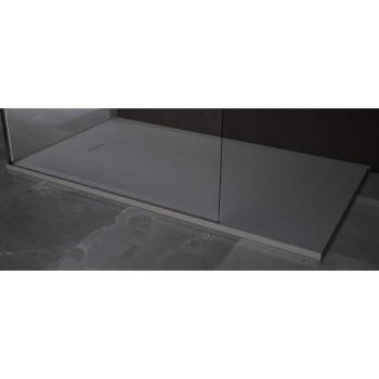 Receveur de douche recoupable gris 100x80 cm