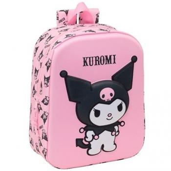 Mochila Kuromi 3D para Guardería 22x27x10 cm