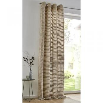 Kutti Vorhang »Crinkle allover«, weicher Musseiin, lichtdurchlässig, natur