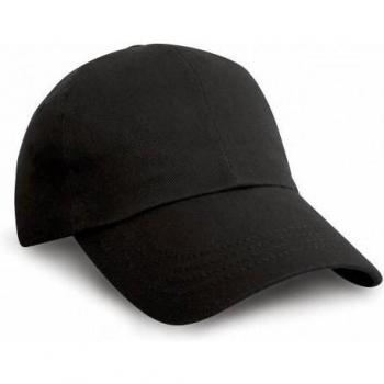 Gorra Béisbol Algodón Cepillado Unisex Result Negro Talla Única