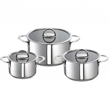 Acciaio Inox Schulte‑Ufer Mabel Basic – Set di pentole in argento