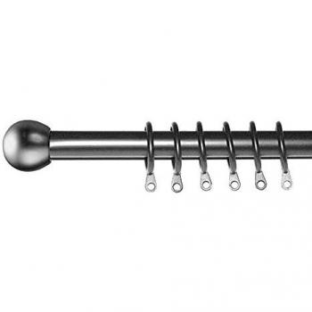 Barra de cortina Nordia extensible 125-245 cm niquel