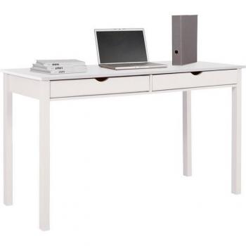 INOSIGN Gava Schreibtisch – Holz aus Kiefer, 140 cm Breite, praktische Griffschlitze