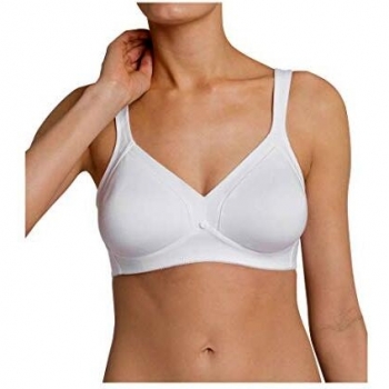 Triumph Women's Cotton Shaper N Bra, White, Size 38C