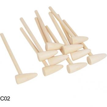 10-Piece Mini Wooden Hammer Set for Kids' Toys