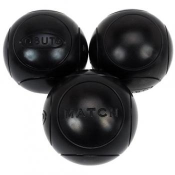 Boules de pétanque Obut Match noire 76 mm 730g Triplette compétition