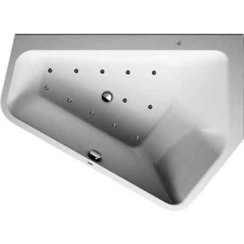 Duravit Paiova 5 Bañera de Hidromasaje Empotrada, Acero Inoxidable – Versión Premium