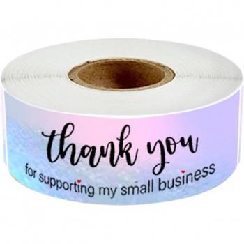 M17D 120 Pcs Thank You Package Seal Stickers