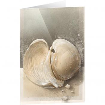 Kunstvolle Trauerkarte „Stille Träne“ – 5 Packung
