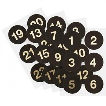 Stickers de Noël Noirs & Or