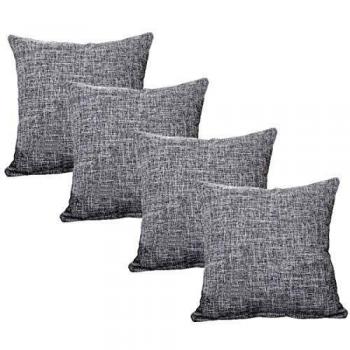 WeixinHai Natural Fabric Square Pillowcase