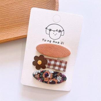 Kids Pleated Hair Grips and Barrettes