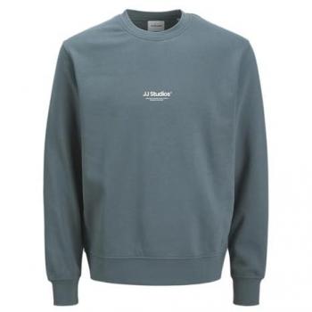 J&J Sudadera Soho Blanco y Gris Basalto