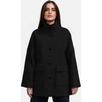 Damen Winterjacke MANISA 52 Schwarz – Taschenmodell ohne Kappe