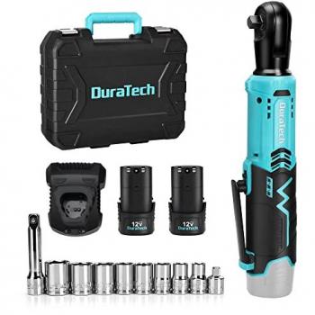 Clé à clic électrique 12 V Duratech – 2 batteries 20 Ah – 65 N.m – éclairage LED intégré