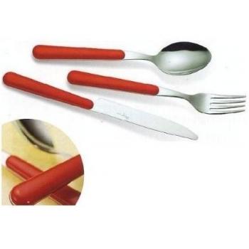 Eme Brio Rosso Set Posate 24 in Acciaio