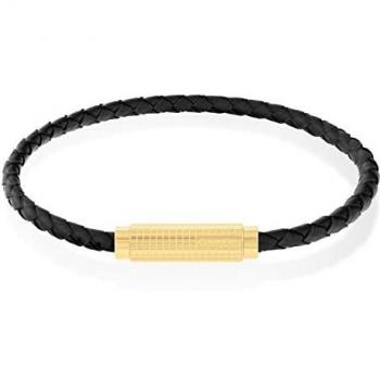 CK Modern Grid Bracelet for Men in Black, Style Reference: 35000423