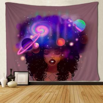 Décoration murale astrale pour femmes noires d'Afrique