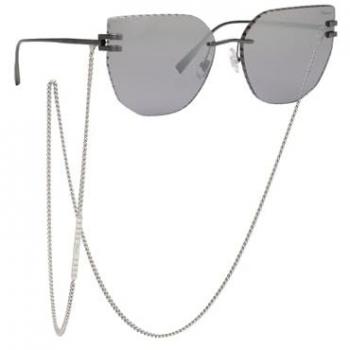 Chopard Women’s Metal Grey Smoke‑Tinted Sunglasses