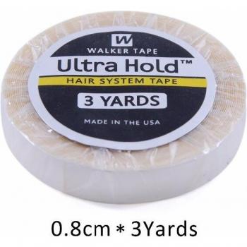Bande adhésive super blanche pour perruques et extensions | 1 rouleau, 0.8 cm x 3 yards