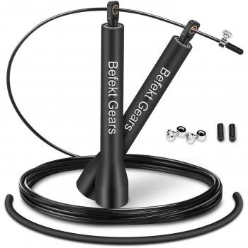 Befekt Gears Fit‑Rope – Hochwertiges Springseil mit kugelrundem Lager, verstellbar, Tragebeutel