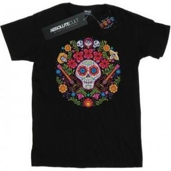 Disney Coco Skull Print T‑Shirt – XL, Black