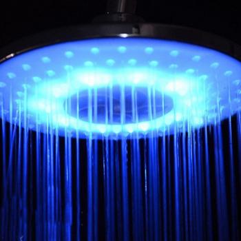 Luz Ducha RGB Redonda 8” Acero Inoxidable