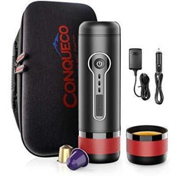 CONQUECO 12V Car Coffee Maker: Portable Coffee Machine