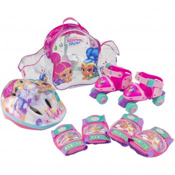 Saica 2680: Set Shimmer And Shine con mochila, mini roller, casco y protectores