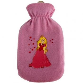 Wärmflasche mit Fleecebezug 500ml pink