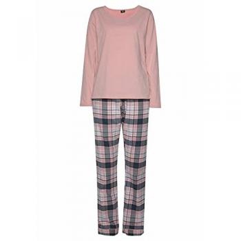 H.I.S Pyjama für Damen, 2-teilig mit kariertem Unterteil