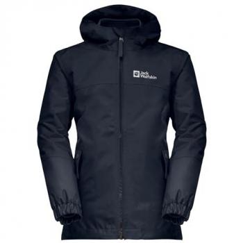 Jack Wolfskin 3-in-1 Jacke für Mädchen Iceland, wasserfest, Größe 104