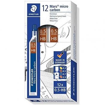 C/12 Tubos Minas 0,5 mm HB Mars Micro Carbon Staedtler
