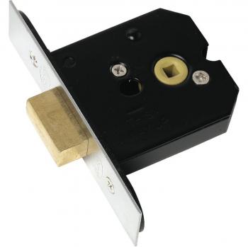 63mm Nickel Flat Latch Mortice Deadbolt – Model YKAFDB29