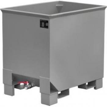 Conteneur de transport CS 30, capacité 0,3 m³, empilable en 3, poids maximum 500 kg, finition gris souris RAL 7005