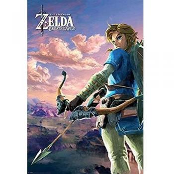 Zelda Hyrule-Scene: Atem der Wildnis Kunstdruck