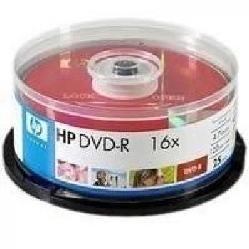 DVD‑R 4.7 GB HP – Pack de 16 unidades