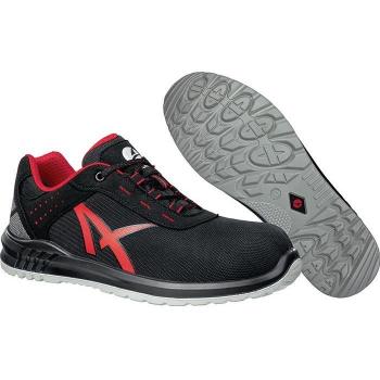 Scarpa antinfortunistica Albatros Grid Low S3 SRC, vegana, senza metallo, colore Nero/Rosso, taglia 46