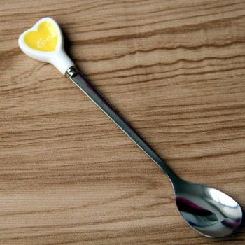 Creative Heart Spoon for Cake and Coffee